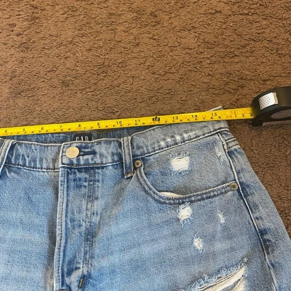 2 FOR $20 Gap Denim Cut-Off Cheeky Short High Rise Button Fly 100% Cotton 29 8 - Picture 8 of 10